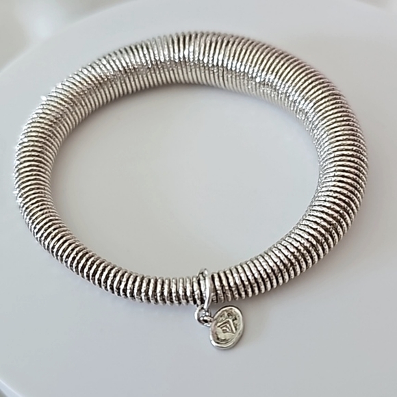Silpada  B3208 Brio Stetch 925 Sterling  Silver  Diamond  Cut Bracelet. … - Picture 1 of 8